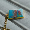 Dubai Gold Souvenir Tourist Copper Helmet Keychain
