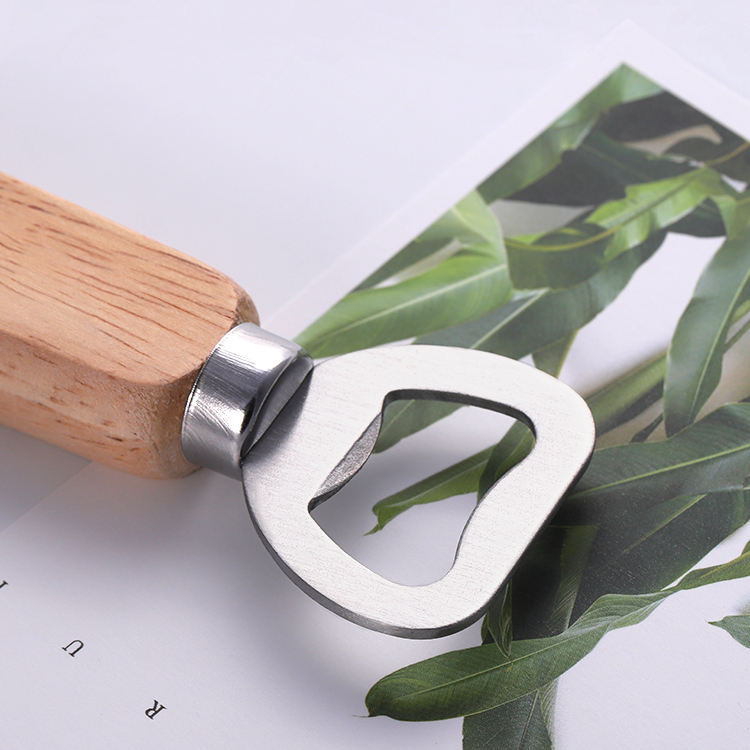 Factory Cheap Price Eco Friendly Custom Blank Beer Wooden Handle Bottle Opener