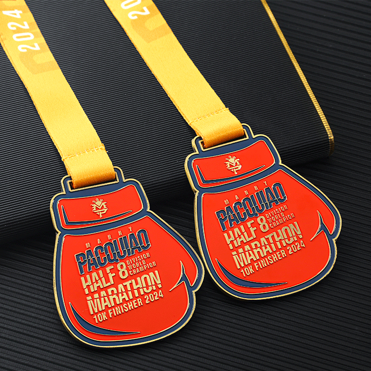 Custom High Quality 10k Finisher Half Marathon Metal Runner Medals for Marathon