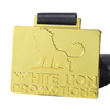 Custom 70mm Shiny Gold Embossed Metal Club lion Medal