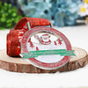 Custom Design Glitter Metal Santa Souvenir Christmas Medal