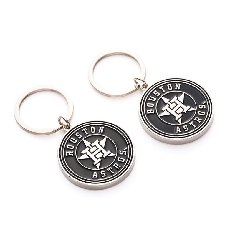 Custom Metal Black Soft Enamel Couple Key Ring Bulk logo