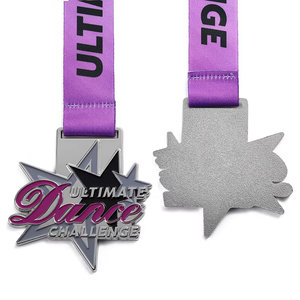 New Arrival Medal Award Customization Design Metal Zinc Alloy Medals And Trophies Star Winner Dance Competition Medals