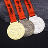Soft Enamel Factory Price Gold Silver Bronze Powerlifting Medal