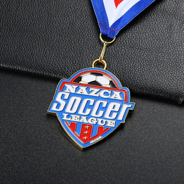 Custom Personalised Metal Championship Europe Design Clubs Team American Football Medals/soccer Medals