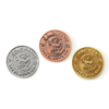 Custom Small Size 2cm Diameter Die Casting Gold Silver Copper Blank Coins for Engraving