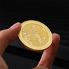 Chinese Promotional Metal Round Custom Challenge Commemorative Gold Panda Coin