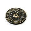 European Style Black Bull Head Gold Plated Tungsten Coin