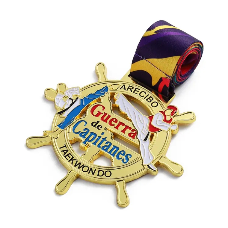 Custom Metal Crafts Cheap Honor Awards Taekwondo Medal Manufacturer
