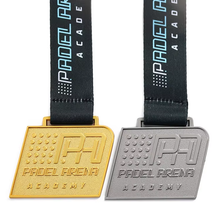 Custom Rectangle Medal Customize School Medal Gold Silver Taekwondo Judo 3D Zinc Alloy Gritty Effect Medals Custom Logo