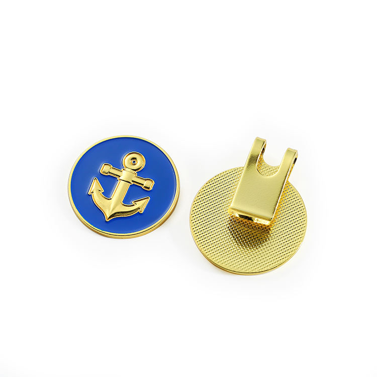 Disc Mini Wholesale Brand Name Gold Golf Ball Markers Hat Clip