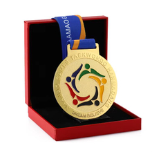 Metal Blank Gold Custom Taekwondo Sports Medal with Box