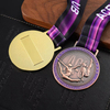 Dance Race Award Sport Rythmic Embossed 3d Custom Metal Gold Gymnastics Medals