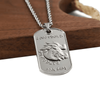 Custom 3d Embossed Silver Personalizada Zinc Alloy Metal Dragon Design Dog Tag