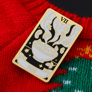 Custom Cute Gold Metal Plastic Coffee logo Hard Enamel Pin