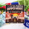 Gold Silver Copper Finisher Medals Sports Metal Award 3D Anime Character Enamel Medal Chasing Running Run Marathon Medal Custom