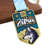 Custom Enamel Metal Wolf Multi Color Printing Medal