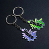 Wholesale Gold Plated Base Personalized Soft Hard Enamel Customized Cute Charm Keychains for Women