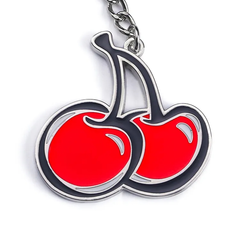 Beautiful Small Plant Cherry Fruit Keychain/customizable Keychain Supplies