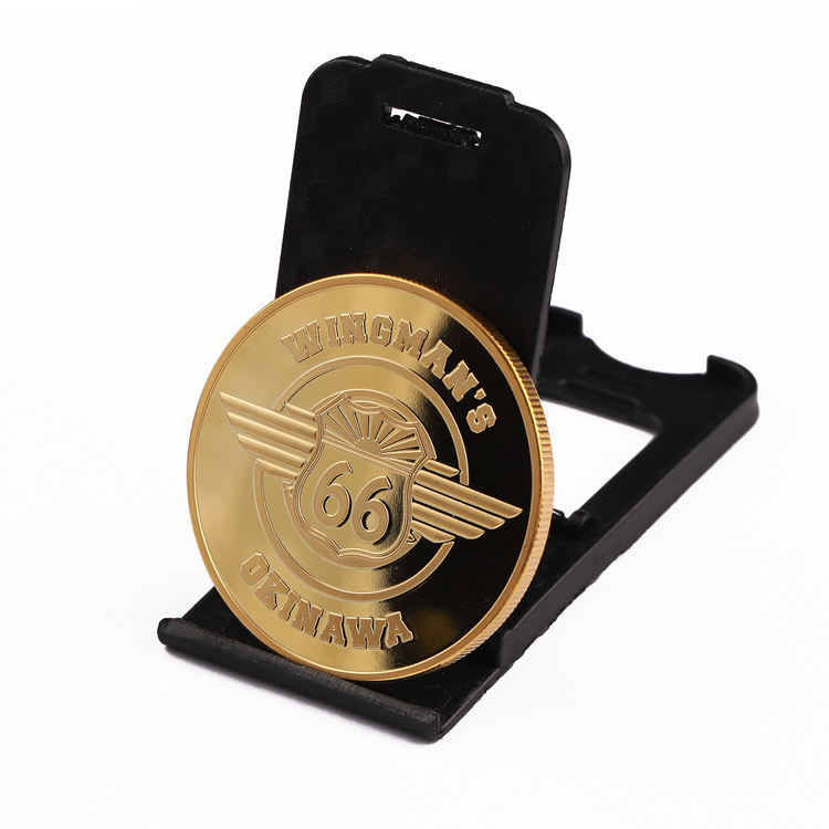 Custom Metal Mirror Effect Gold Coins