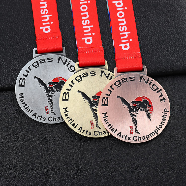 Martial Arts Chapmpionship Golden Supplier Wushu Sport Award Medal