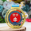 OEM Medal Factory Custom Karate Sports Medals Zinc Alloy Taekwondo Karate Jeet Kune Do 360 Spinning Rotating Cast Medals