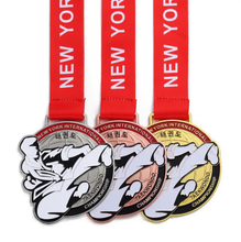 Wholesale Gold Silver Bronze Medal Manufacturer Custom Sliver Gold 3d Sport Taekwondo Medals Karate Wkf Judo Medal with Ribbon