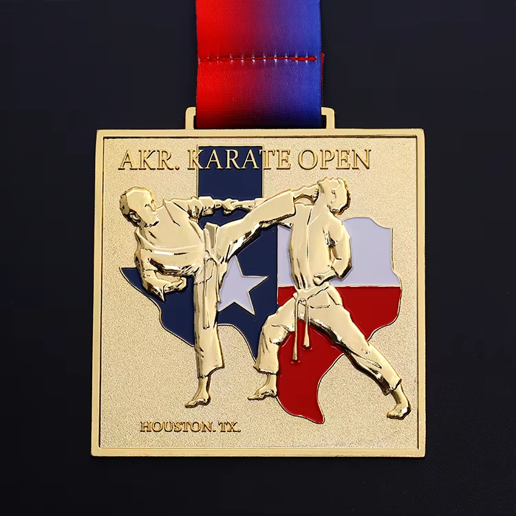 Custom Your Own Logo Zinc Alloy Wholesale Cheap Karate Medals Made Medallion Souvenir