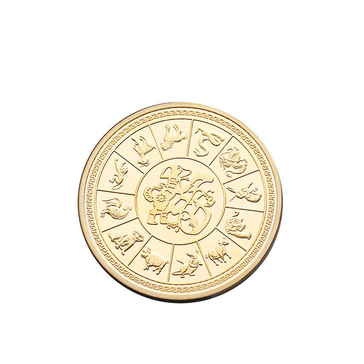 Custom Old Metal Ancient Thailand Dragon Gold Coins