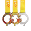 OEM Zinc Alloy Metal Sports Medals Custom Hollow 3d Uv Print Custom Gold Silver Bronze Award Softball Dance Medal with Ribbon