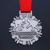 Design Your Own Custom Metal Sports 3d Embossed Silver Champion Grappling Award Judo Jiu Jitsu Wrestling Medals