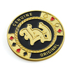 Metal Gold Luxury Custom logo Cheap Poker Chips Set