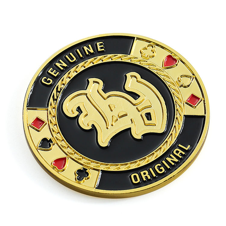 Metal Gold Luxury Custom logo Cheap Poker Chips Set
