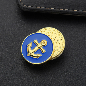 Disc Mini Wholesale Brand Name Gold Golf Ball Markers Hat Clip