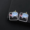 Stainless Steel Custom Color Spray Funny Cute Animal Small Dolphin Bookmark