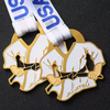 Custom Engraved Metal Gold Wholesale Taekwando Sports Medallion