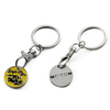 Custom Metal Supermarket Cart Token Shopping Trolley Coin Holder Keychain