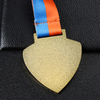 Custom Wholesale Gold Metal Football Soccer 3d Medal With Ribbon