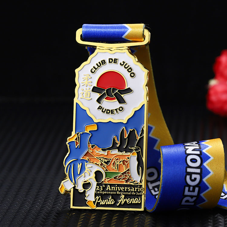 Custom Metal Crafts Casting Technique Sports Theme Judo Medal