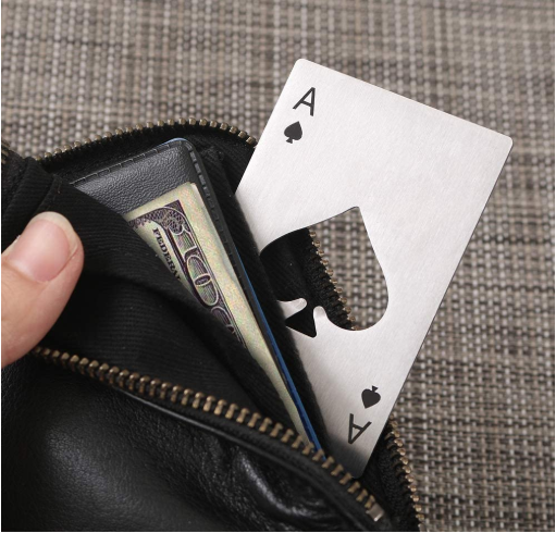 Custom logo Antique Bronze Die Cut Bottle Opener