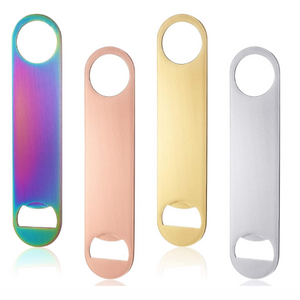 Cheap Personalized Customized Blank Metal Bottle Opener Black Color