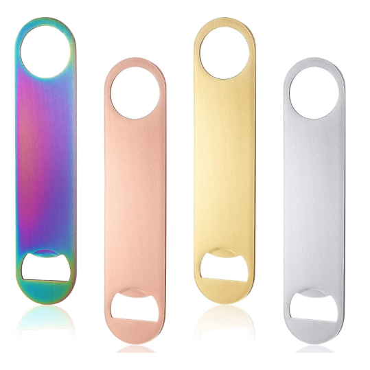 Cheap Personalized Customized Blank Metal Bottle Opener Black Color
