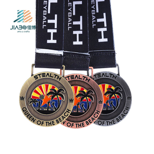 Design Your Own Blank Zinc Alloy Gold Silver Bronze Beach Volleyball Sports Medals Award Medal for Volleyball
