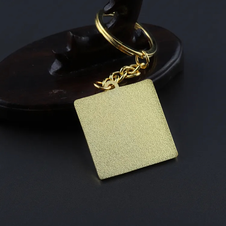 Dubai Gold Souvenir Tourist Copper Helmet Keychain