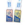Gold Rectangle Shape Club Competition Custom Medal for Judo