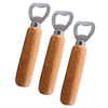 Factory Cheap Price Eco Friendly Custom Blank Beer Wooden Handle Bottle Opener