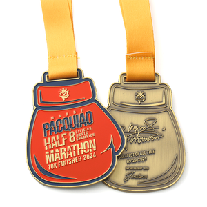 Custom High Quality 10k Finisher Half Marathon Metal Runner Medals for Marathon