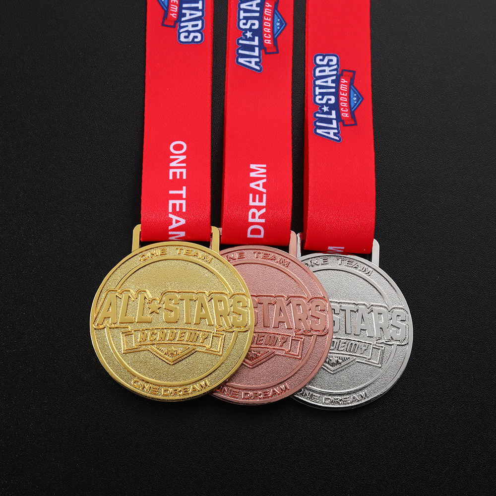 Custom Metal 6 Colors Gold Silver Copper Bronze Gun Black Silver Antique Copper Plated Medals
