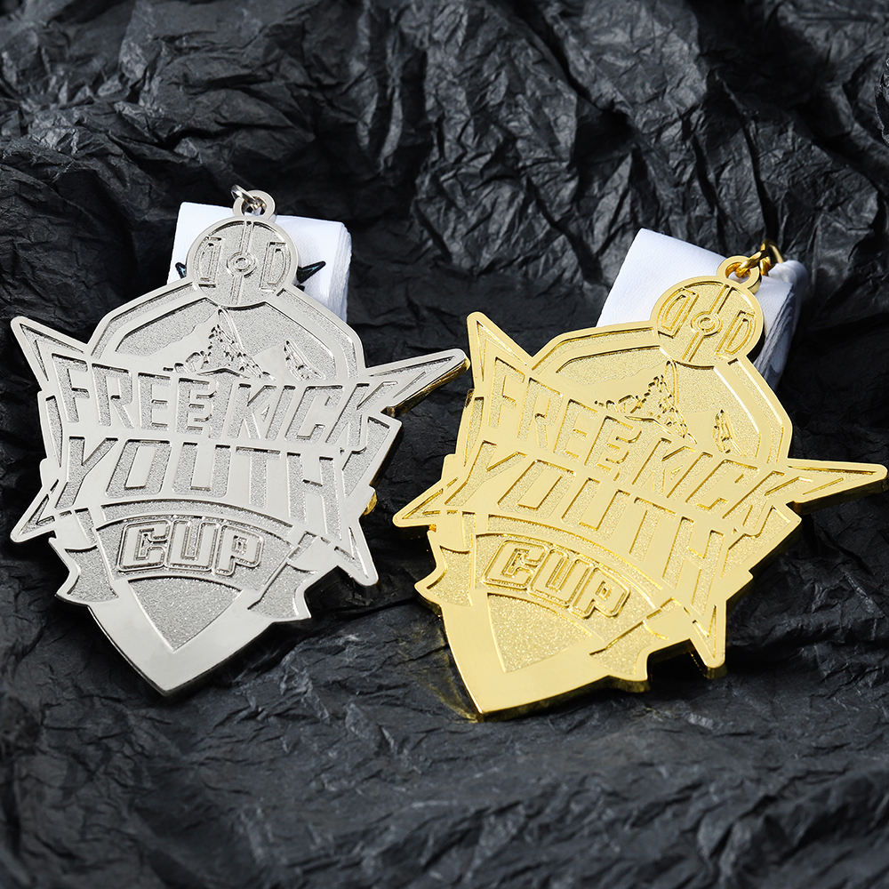 Custom Gold Silver Engraving Products Sports Cups Trophies Medal Awards