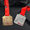 Custom Metal square Shape Embossed Design Lake Italy Medals